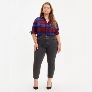 Washed Black Levi's Jeans